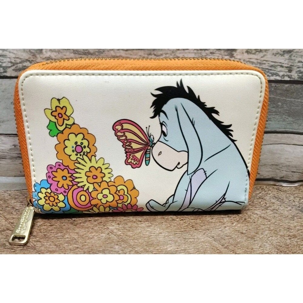 Loungefly Disney Winnie the Pooh Eeyore Floral Small Zip Wallet